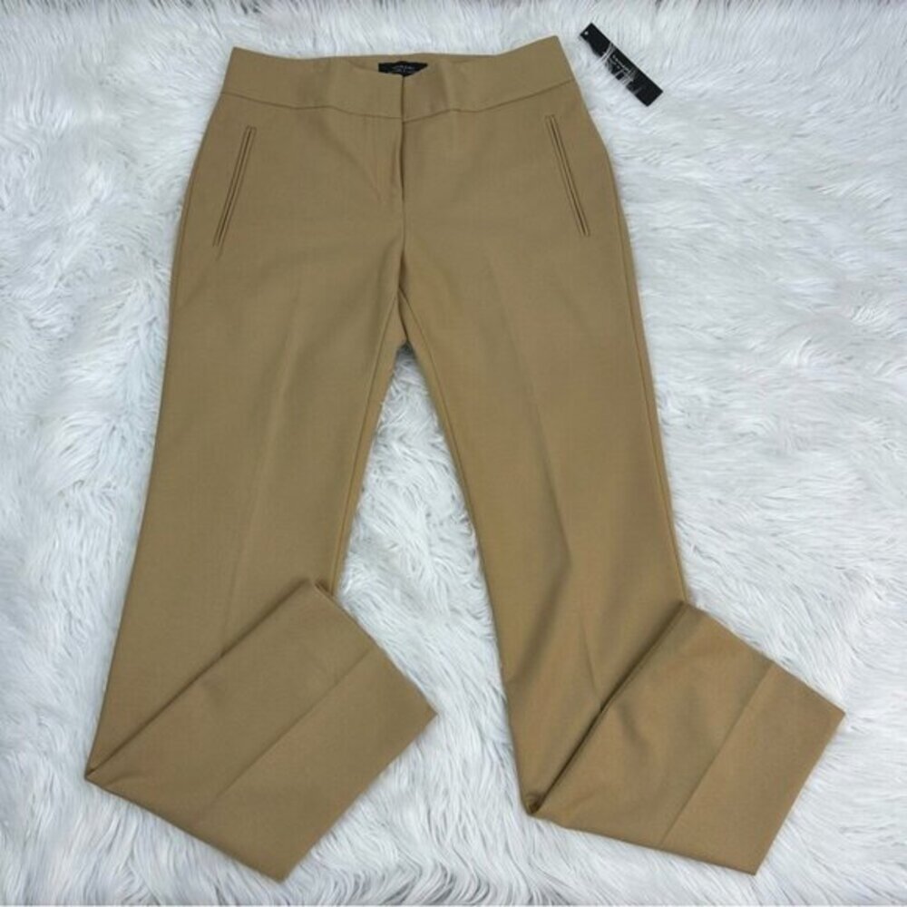 Tahari Arthur S Levine Maxine Essential Camel Tan Dress Pants Womens 2 NWT